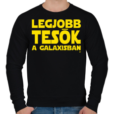 PRINTFASHION Legjobb tesók a Galaxisban Star Wars - Férfi pulóver - Fekete