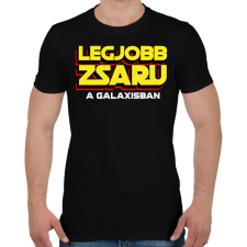 PRINTFASHION LEGJOBB ZSARU A GALAXISBAN - Férfi póló - Fekete férfi póló