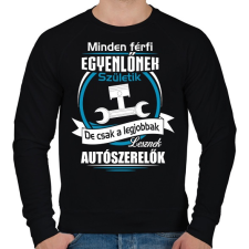 PRINTFASHION Legjobbak lesznek autószerelők - Férfi pulóver - Fekete férfi pulóver, kardigán