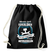 PRINTFASHION Legjobbak lesznek autószerelők - Sportzsák, Tornazsák - Fekete tornazsák