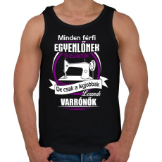 PRINTFASHION Legjobbak lesznek varrónők - Férfi atléta - Fekete