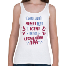 PRINTFASHION Legmenőbb apa - Női atléta - Fehér