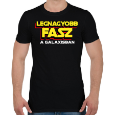 PRINTFASHION LEGNAGYOBB FASZ A GALAXISBAN - Férfi póló - Fekete férfi póló