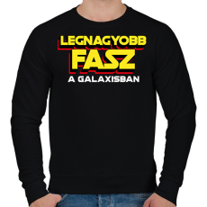 PRINTFASHION LEGNAGYOBB FASZ A GALAXISBAN - Férfi pulóver - Fekete