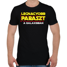 PRINTFASHION LEGNAGYOBB PARASZT A GALAXISBAN - Férfi póló - Fekete férfi póló