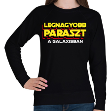 PRINTFASHION LEGNAGYOBB PARASZT A GALAXISBAN - Női pulóver - Fekete női pulóver, kardigán