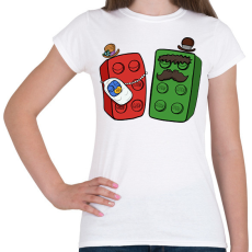 PRINTFASHION Lego család - Női póló - Fehér