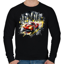 PRINTFASHION LEGO Ferrari - Férfi pulóver - Fekete férfi pulóver, kardigán