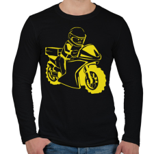 PRINTFASHION lego sárga - Férfi hosszú ujjú póló - Fekete férfi póló