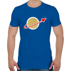 PRINTFASHION LEGO Space - Férfi póló - Királykék