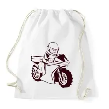 PRINTFASHION lego - Sportzsák, Tornazsák - Fehér tornazsák