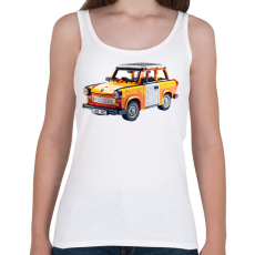 PRINTFASHION LEGO Trabant - Retro autó - Női atléta - Fehér