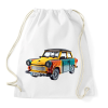 PRINTFASHION LEGO Trabant - Retro autó - Sportzsák, Tornazsák - Fehér