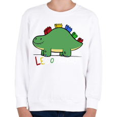 PRINTFASHION Legosaurus - Gyerek pulóver - Fehér