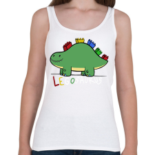 PRINTFASHION Legosaurus - Női atléta - Fehér női trikó