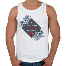 PRINTFASHION Legszebb nők április - Férfi atléta - Fehér atléta, trikó