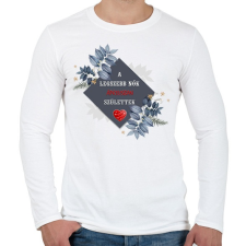 PRINTFASHION Legszebb nők április - Férfi hosszú ujjú póló - Fehér férfi póló