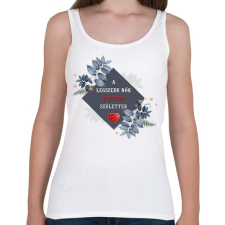 PRINTFASHION Legszebb nők április - Női atléta - Fehér női trikó