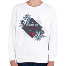 PRINTFASHION Legszebb noők május - Gyerek pulóver - Fehér gyerek pulóver, kardigán