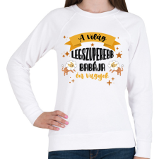 PRINTFASHION Legszuperebb baba - Női pulóver - Fehér női pulóver, kardigán