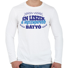 PRINTFASHION Legszuperebb bátyó - Férfi hosszú ujjú póló - Fehér férfi póló