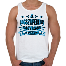 PRINTFASHION Legszuperebb nagybácsi - Férfi atléta - Fehér atléta, trikó