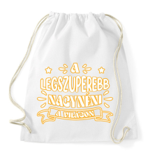 PRINTFASHION Legszuperebb nagynéni - Sportzsák, Tornazsák - Fehér tornazsák