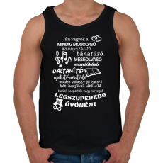 PRINTFASHION Legszuperebb Óvónéni - Férfi atléta - Fekete