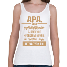 PRINTFASHION Legtökéletesebb ajándék - Női atléta - Fehér női trikó