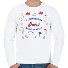 PRINTFASHION Legtündéribb dadus - Férfi pulóver - Fehér férfi pulóver, kardigán