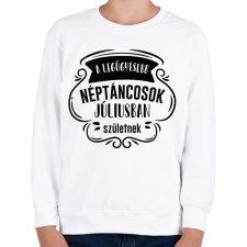 PRINTFASHION Legügyesebb néptáncosok - Hónappal - Gyerek pulóver - Fehér gyerek pulóver, kardigán