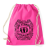 PRINTFASHION Légy erős és bátor - Sportzsák, Tornazsák - Fukszia