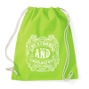 PRINTFASHION Légy erős és bátor - Sportzsák, Tornazsák - Limezöld