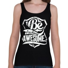 PRINTFASHION Légy kib@szott menő - Női atléta - Fekete