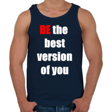 PRINTFASHION Légy te magad legjobb változata - Férfi atléta - Sötétkék atléta, trikó
