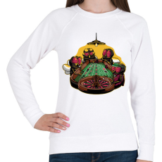 PRINTFASHION Legyek és a rulett - Női pulóver - Fehér