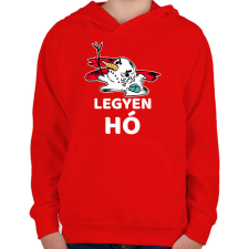 PRINTFASHION LEGYEN HÓ - Gyerek kapucnis pulóver - Piros gyerek pulóver, kardigán