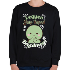 PRINTFASHION Legyen szép napod bazdmeg! - Gyerek pulóver - Fekete gyerek pulóver, kardigán