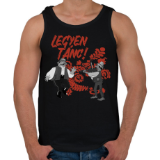 PRINTFASHION Legyen tánc! - Férfi atléta - Fekete