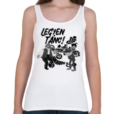 PRINTFASHION Legyen tánc! - Női atléta - Fehér női trikó