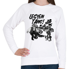 PRINTFASHION Legyen tánc! - Női pulóver - Fehér