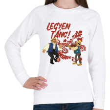PRINTFASHION Legyen Tánc! - Női pulóver - Fehér női pulóver, kardigán