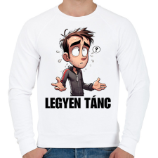 PRINTFASHION Legyen tánc - vicces mém karikatúra - Férfi pulóver - Fehér férfi pulóver, kardigán