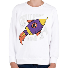 PRINTFASHION Legyen végre - Get it done 2021 - Gyerek pulóver - Fehér