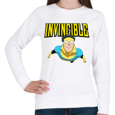 PRINTFASHION Legyőzhetetlen - Női pulóver - Fehér női pulóver, kardigán