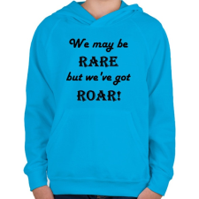 PRINTFASHION Lehet, hogy ritkák vagyunk - Gyerek kapucnis pulóver - Azúrkék gyerek pulóver, kardigán