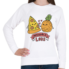 PRINTFASHION Lehetetlen szerelem - Női pulóver - Fehér női pulóver, kardigán