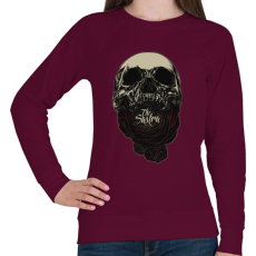 PRINTFASHION Lélekfaló - Női pulóver - Bordó