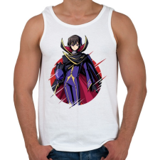 PRINTFASHION Lelouch CG - Férfi atléta - Fehér atléta, trikó