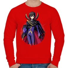 PRINTFASHION Lelouch CG - Férfi pulóver - Piros